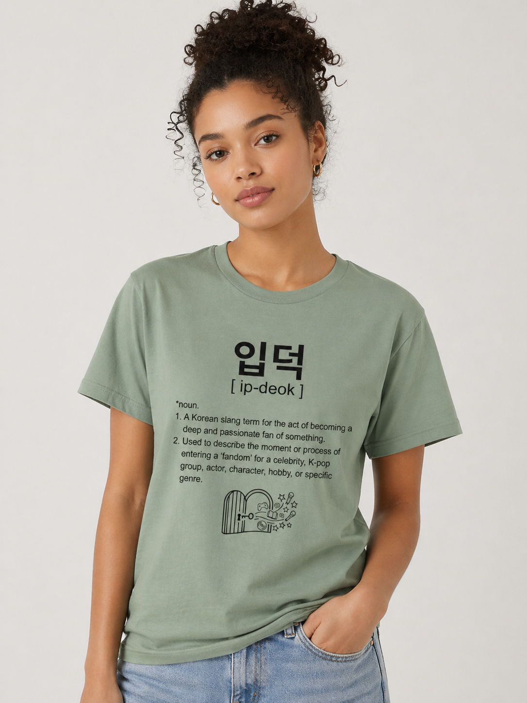Unisex I 입덕 Tee I Ipdeok Korean Slang T-Shirt | Kpop Fan Shirt | Korean Word Tee | Minimal Aesthetic Shirt | Korean Culture Gift | 입덕 Tee